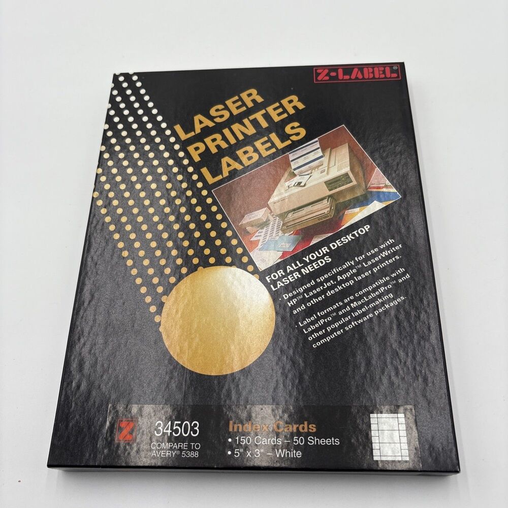 READ Avery 5388 Comparable Printable 3"x5" Index Cards For Laser Printer